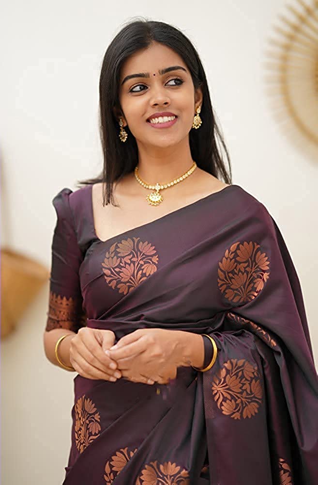 MySaree Elegant Jacquard Silk Saree with Rich Pallu & Designer Blouse