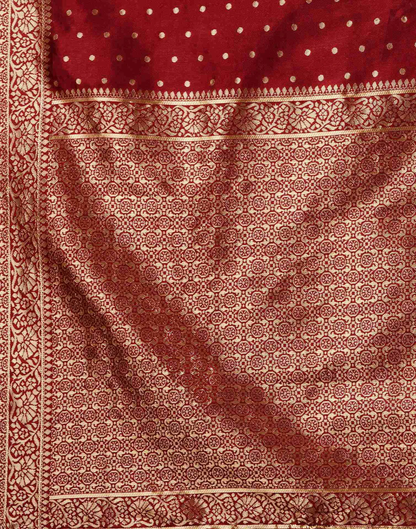 MySaree Emerald Gleam Jacquard Saree – Bottle Green Zari Butti | Festive & Wedding Wear