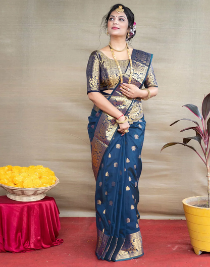 Mysaree Silk Saree — Morpinchh Royal Zari Elegance