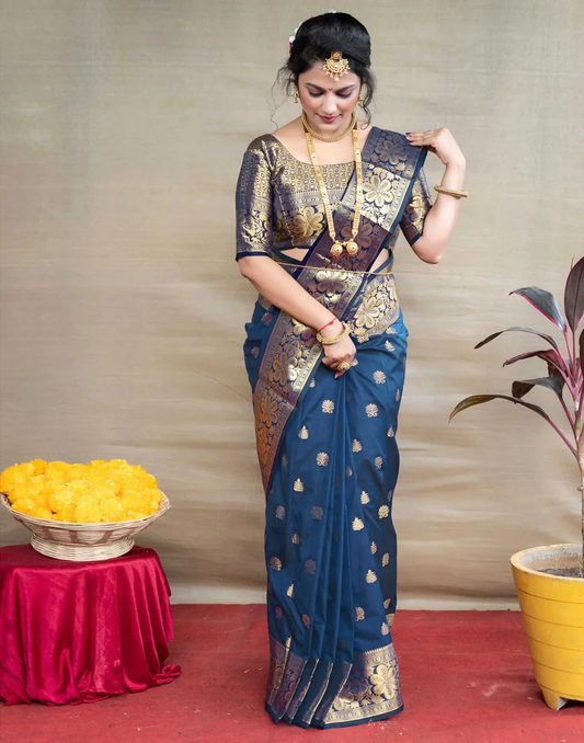 Mysaree Silk Saree — Morpinchh Royal Zari Elegance