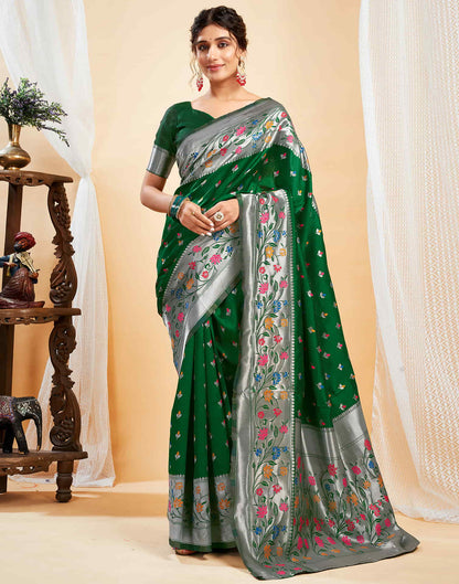 Mysaree Jacquard Saree — Blooming Elegance Collection