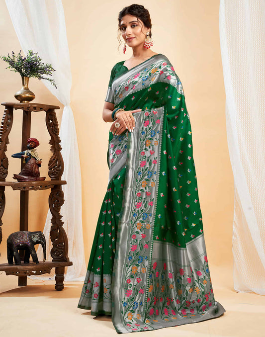 Mysaree Jacquard Saree — Blooming Elegance Collection