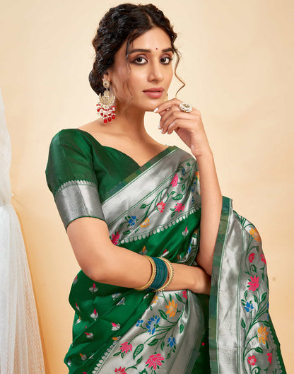 Mysaree Jacquard Saree — Blooming Elegance Collection