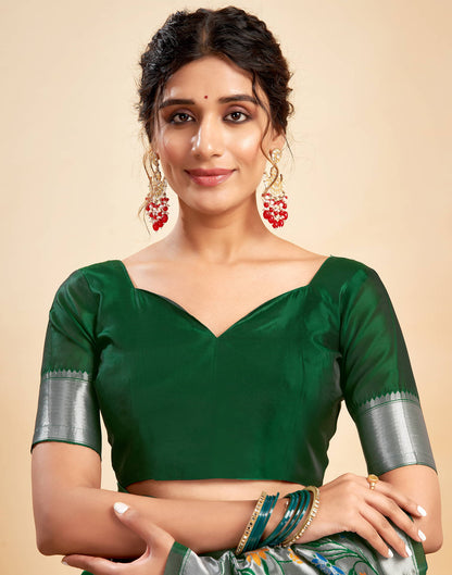 Mysaree Jacquard Saree — Blooming Elegance Collection