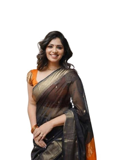 Mysaree Silk Saree — Dual Tone Sunset Zari Elegance