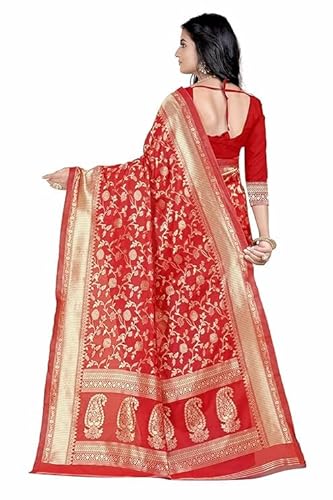 Mysaree Silk Saree — Scarlet Regal Vine