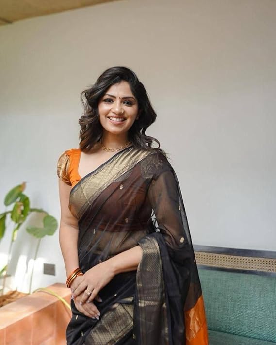 Mysaree Silk Saree — Dual Tone Sunset Zari Elegance